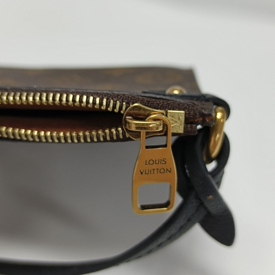 LOW KEY HOBO MM Monogram Calfskin Black