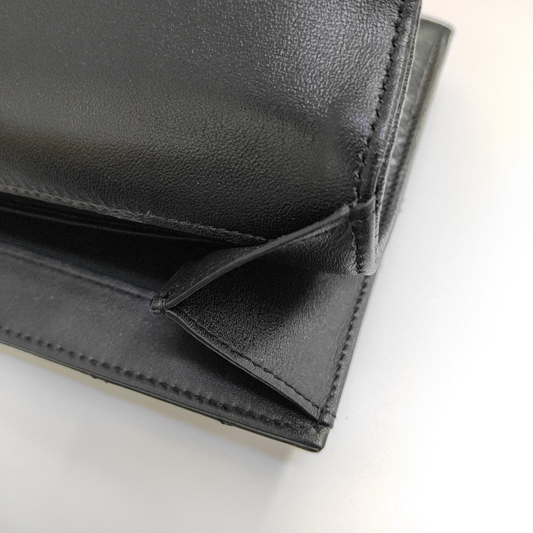 MATELASSE Chevron Calfskin Black
