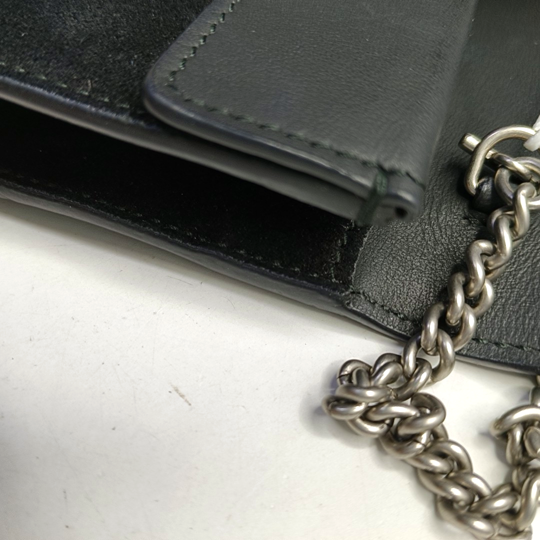 Authenticated pre-owned  Dionysus Super Mini Suede Black - Shoulder Bag at Looply