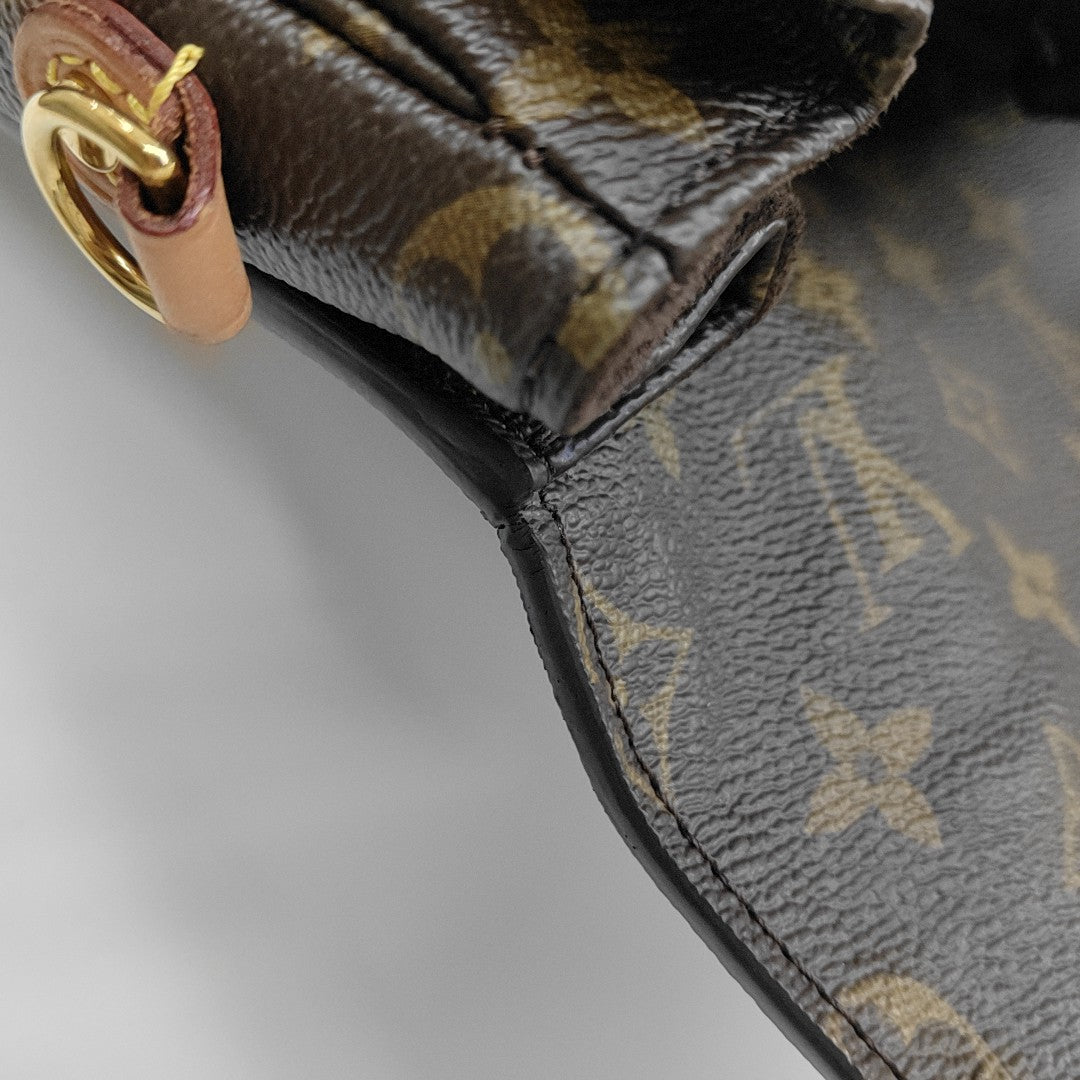 MÉTIS MM Monogram Coated Canvas Brown