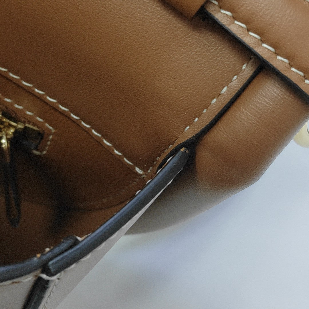 Calfskin Shoulder Bag Brown
