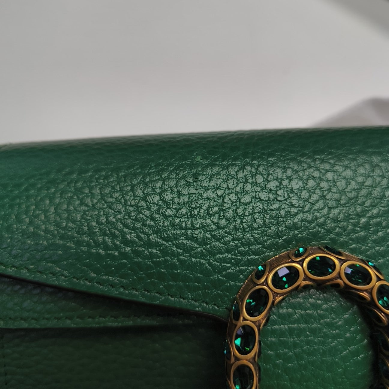 Dionysus Super Mini Calfskin Green