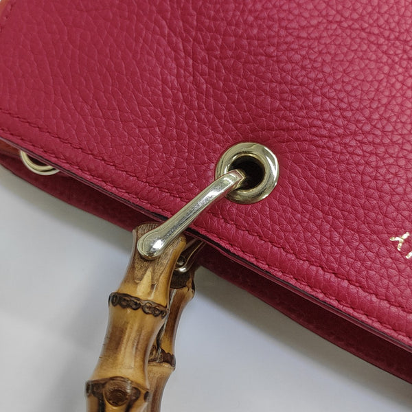 Bamboo 1947 Medium Calfskin Red