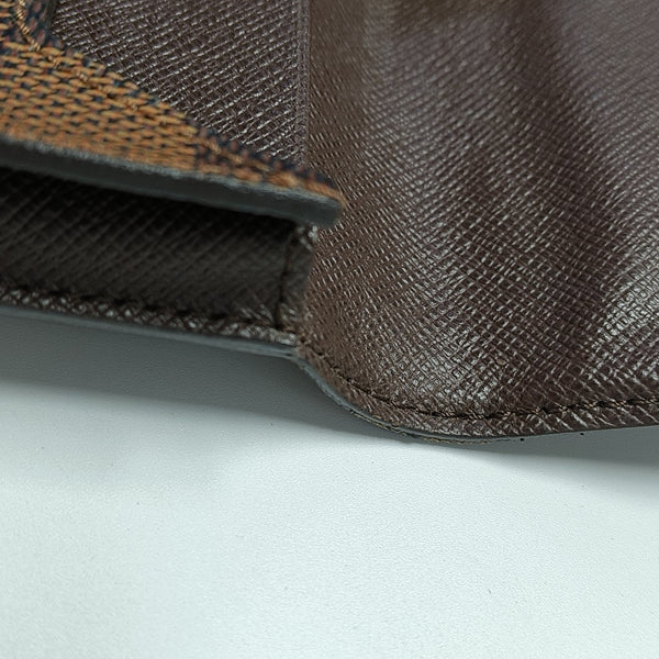 GRAPHITE LONG Damier Ebene Coated Canvas Brown Wallet