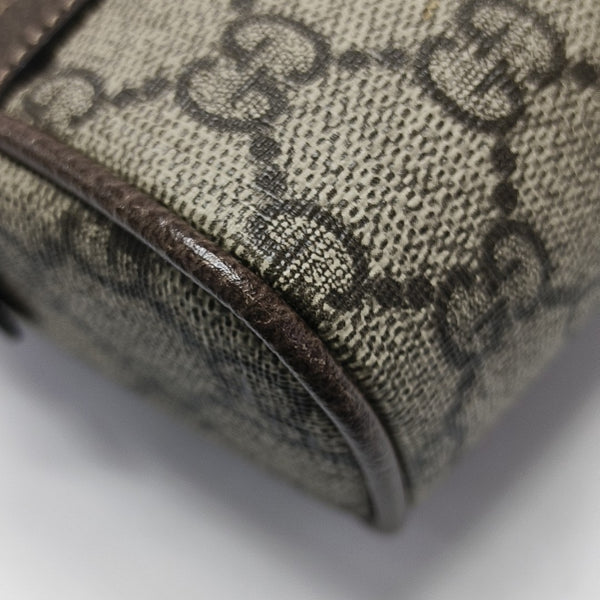 Ophidia Small Monogram Coated Canvas Beige