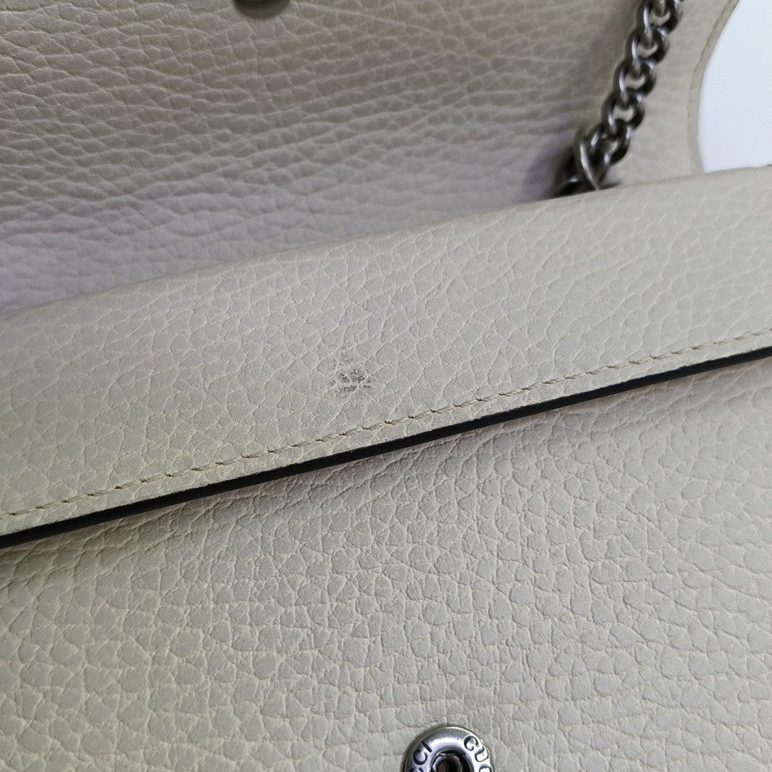 Dionysus Super Mini Calfskin White