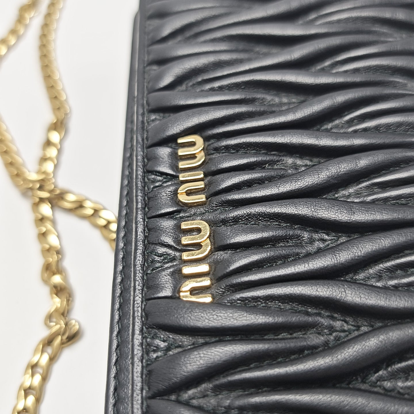 Matelassé Lambskin Black