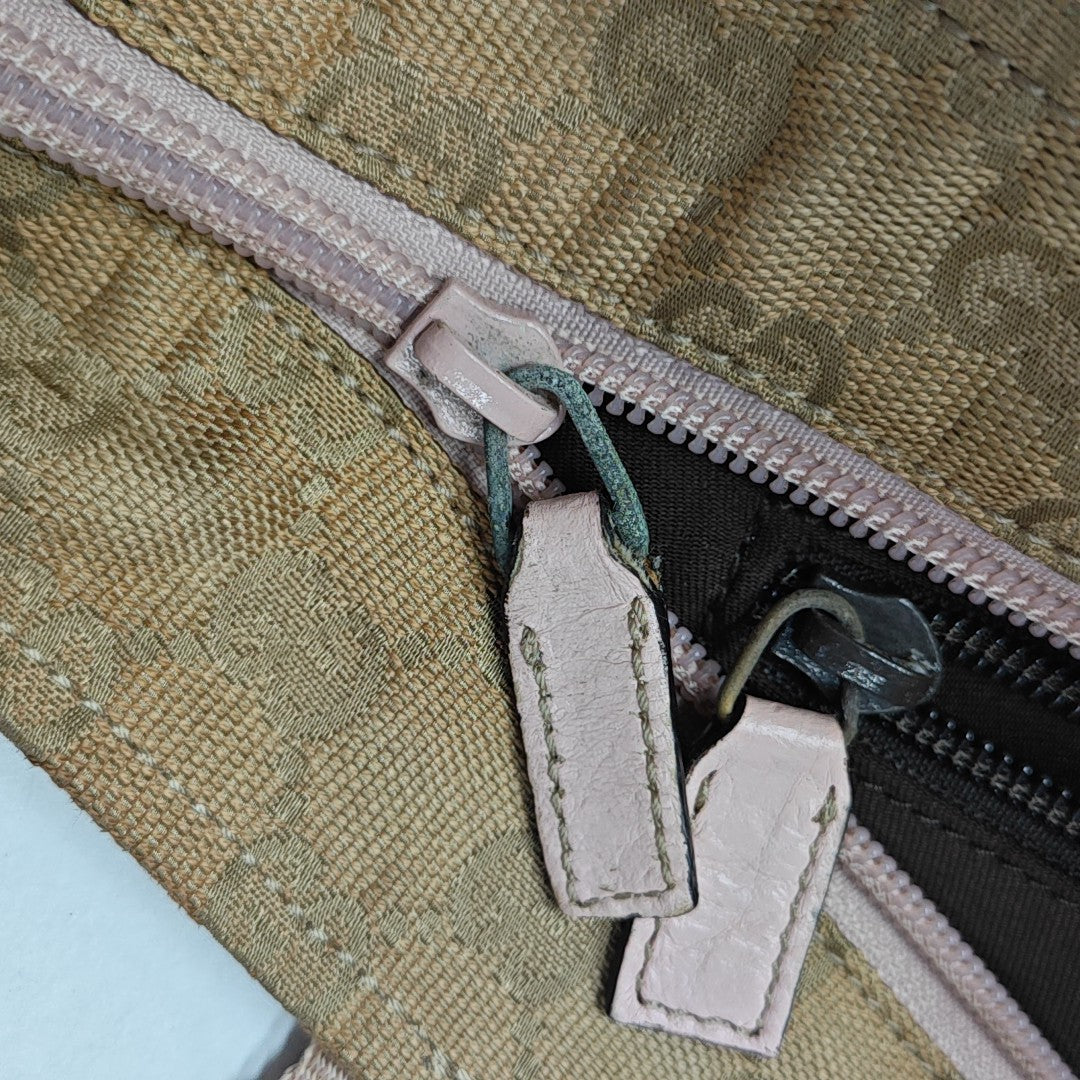 Monogram Canvas Tote Bag Beige