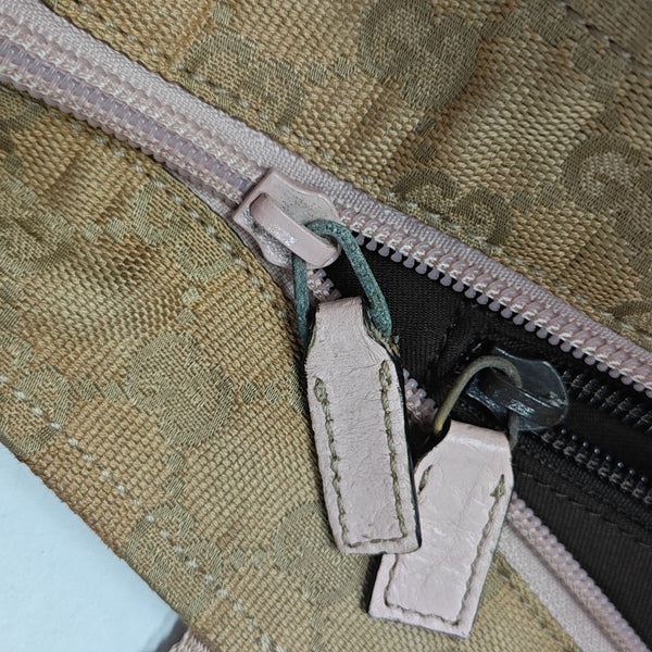 Monogram Canvas Tote Bag Beige