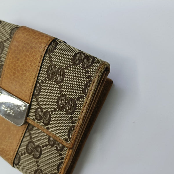 Monogram Canvas Wallet Brown