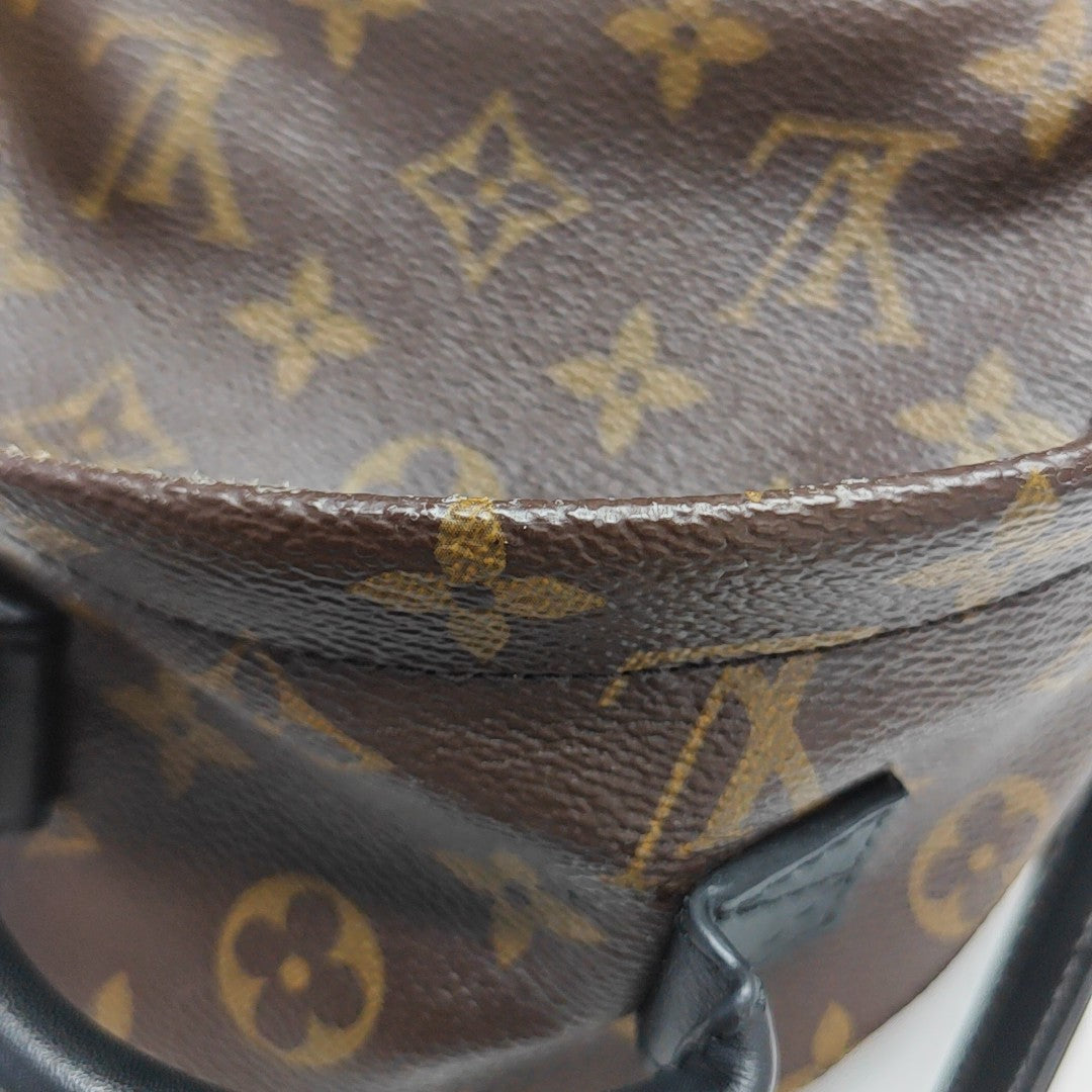 PALM SPRINGS Mini Monogram Coated Canvas Brown