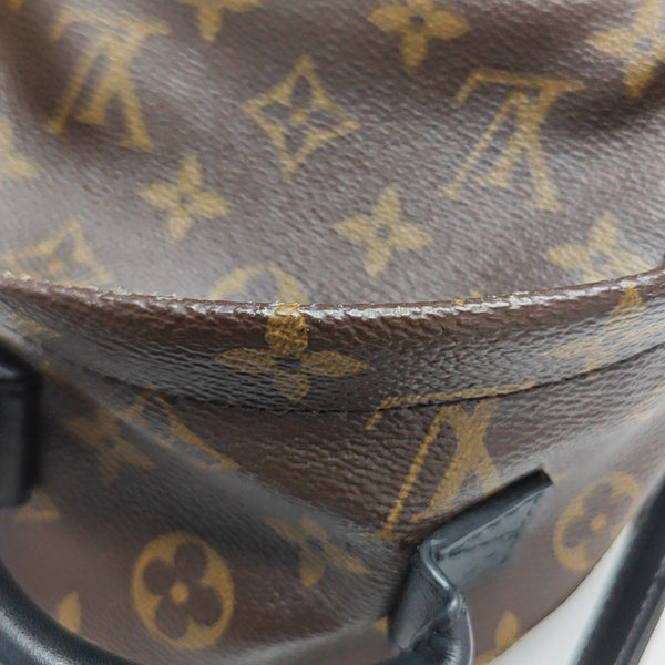 PALM SPRINGS Mini Monogram Coated Canvas Brown