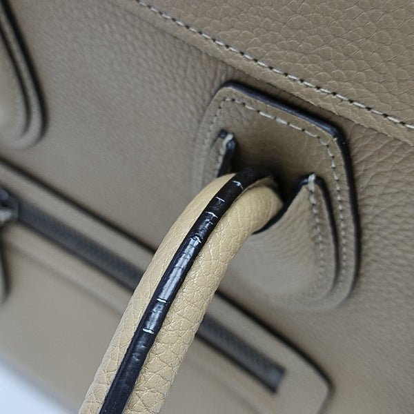 LUGGAGE Micro Calfskin Beige