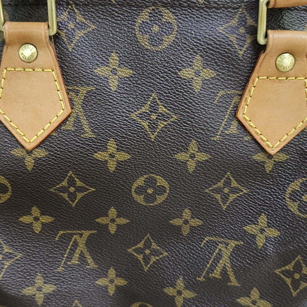 SPEEDY 30 Monogram Coated Canvas Brown