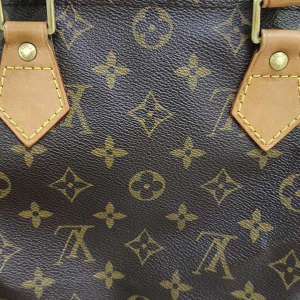 SPEEDY 30 Monogram Coated Canvas Brown