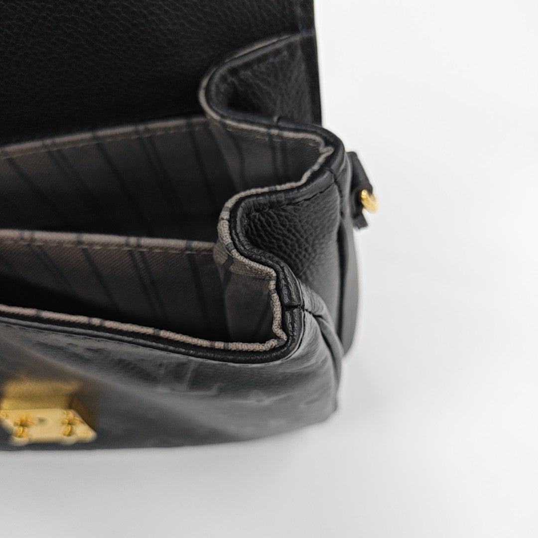 MÉTIS MM Monogram Calfskin Black