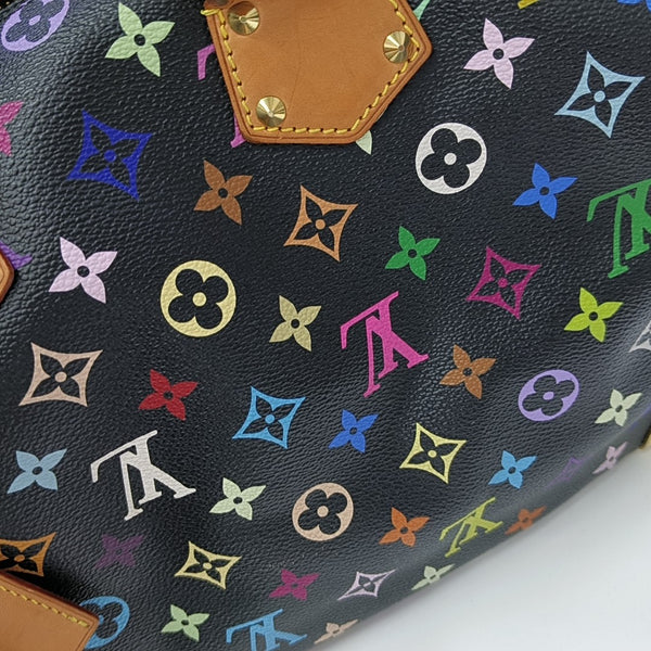 LV × TM SPEEDY 30 Monogram Coated Canvas Black