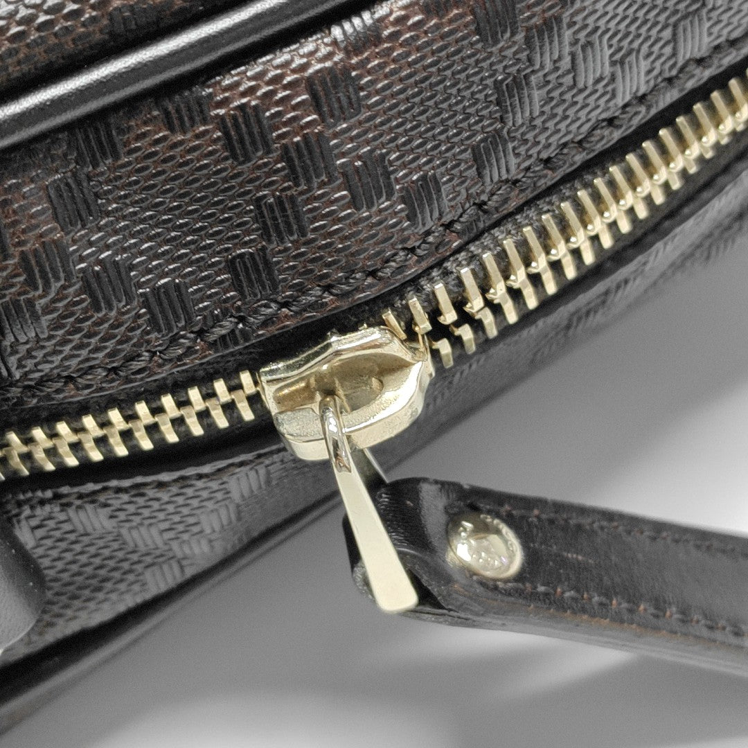 Calfskin Shoulder Bag Brown