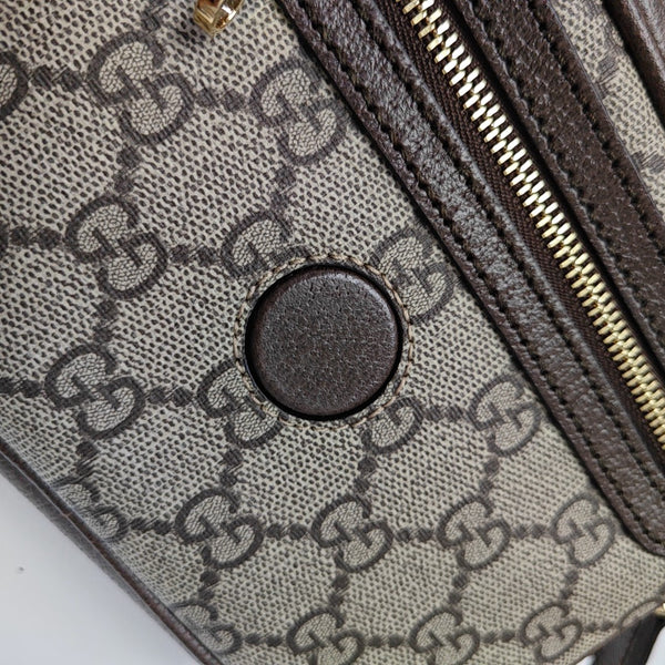 Monogram Coated Canvas Shoulder Bag Beige