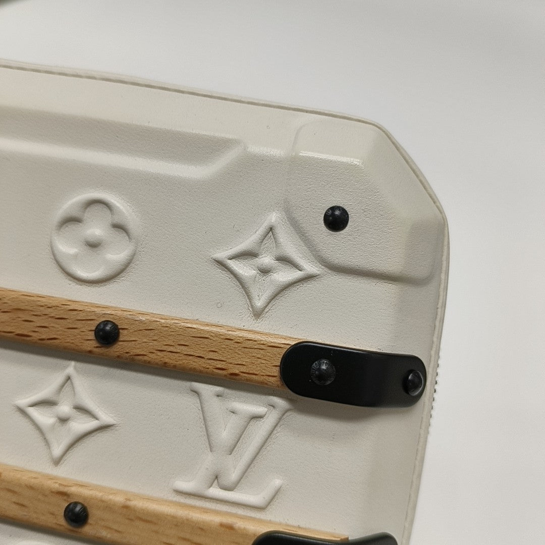TRUNK Monogram Calfskin White