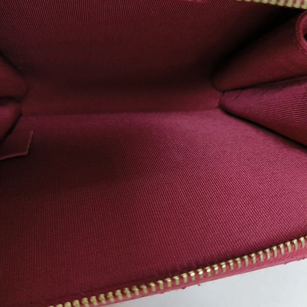 Small Quilted Lambskin Red