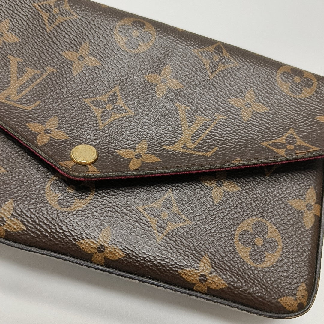 FÉLICIE Monogram Coated Canvas Brown