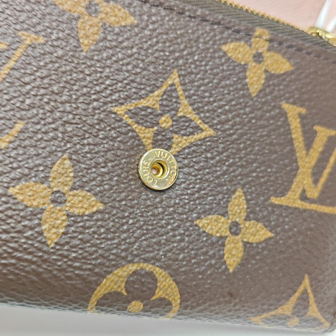 ROSALIE Monogram Coated Canvas Brown Wallet