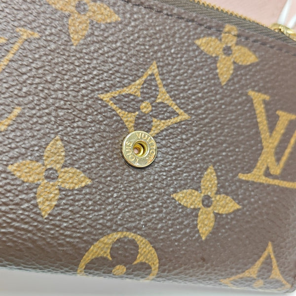 ROSALIE Monogram Coated Canvas Brown Wallet