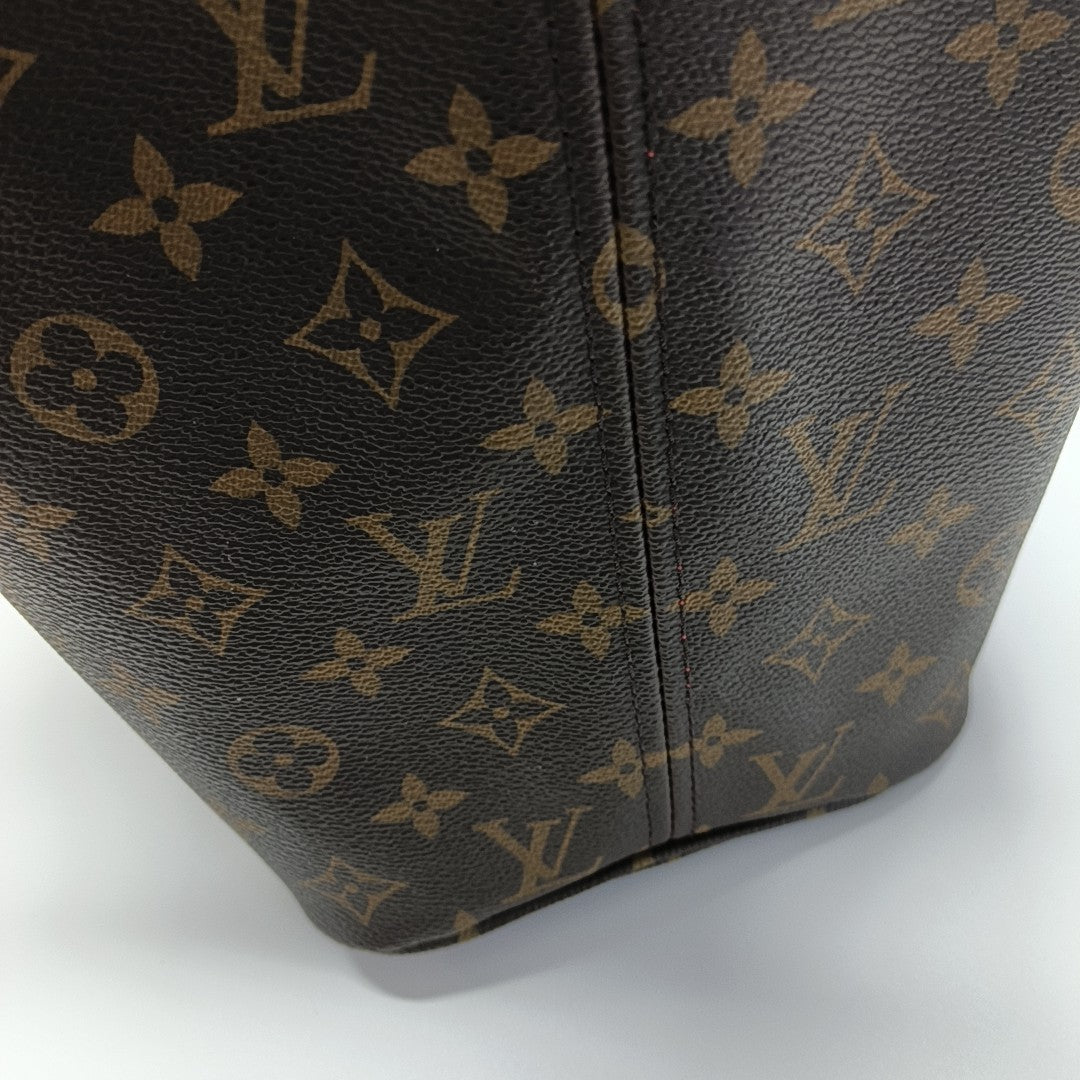 NEVERFULL MM Monogram Coated Canvas Brown