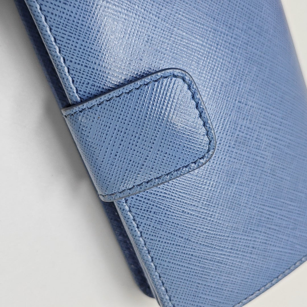 Authenticated pre-owned  Gancini Leather Blue Wallet - Wallet at Looply