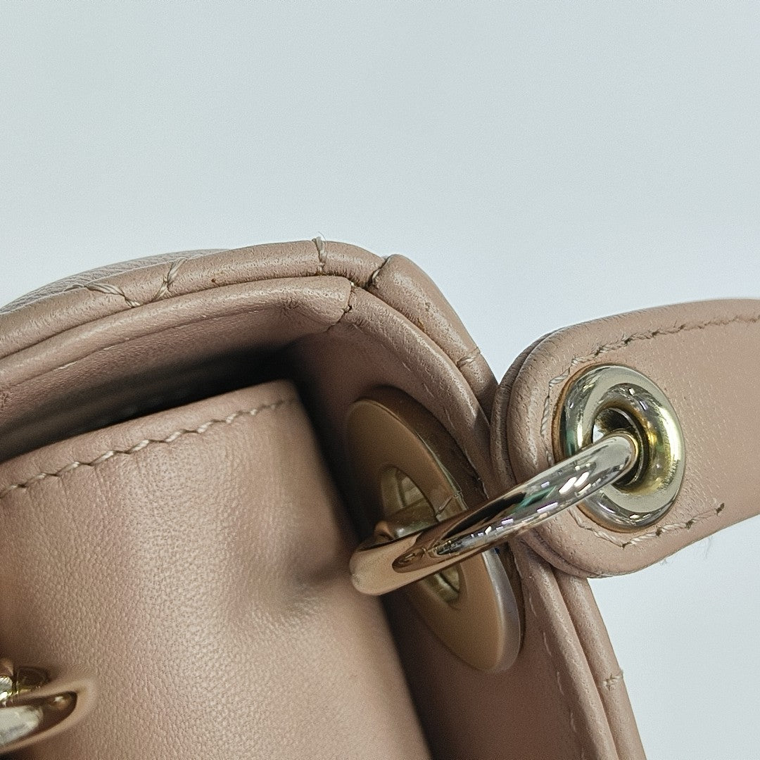 Lady Dior Super Mini Cannage Lambskin Pink