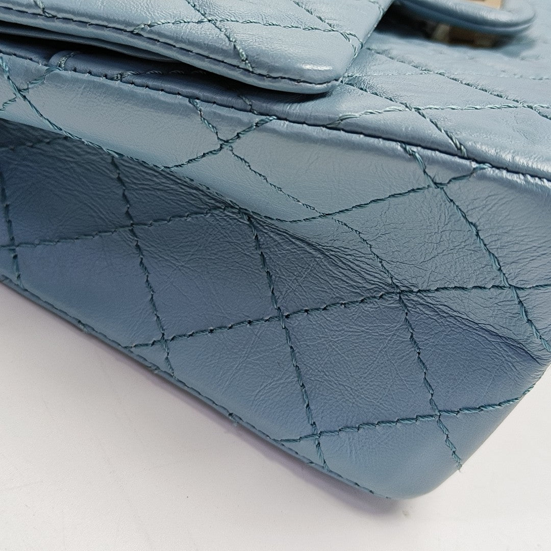 2.55 225 (small) Quilted Calfskin Blue