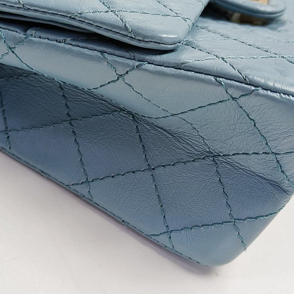 2.55 225 (small) Quilted Calfskin Blue