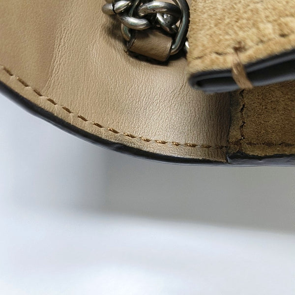 Dionysus Super Mini Monogram Coated Canvas Beige