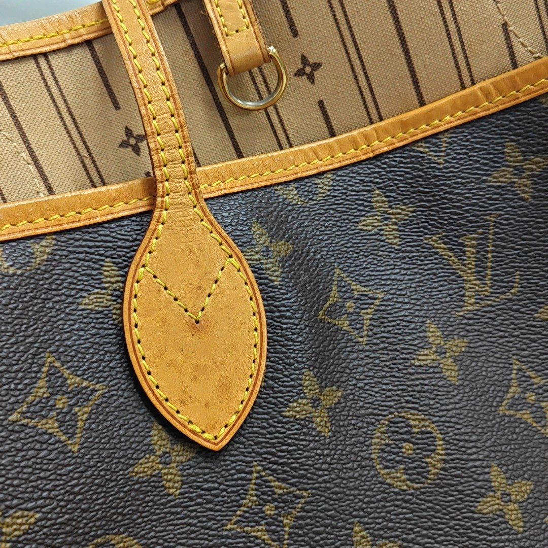 NEVERFULL GM Lona revestida Monogram Marrón