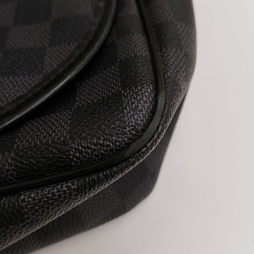 DANIEL Damier Graphite Coated Canvas Gray