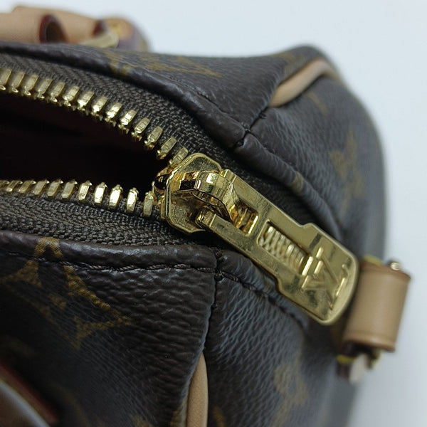 SPEEDY 20 Monogram Coated Canvas Brown