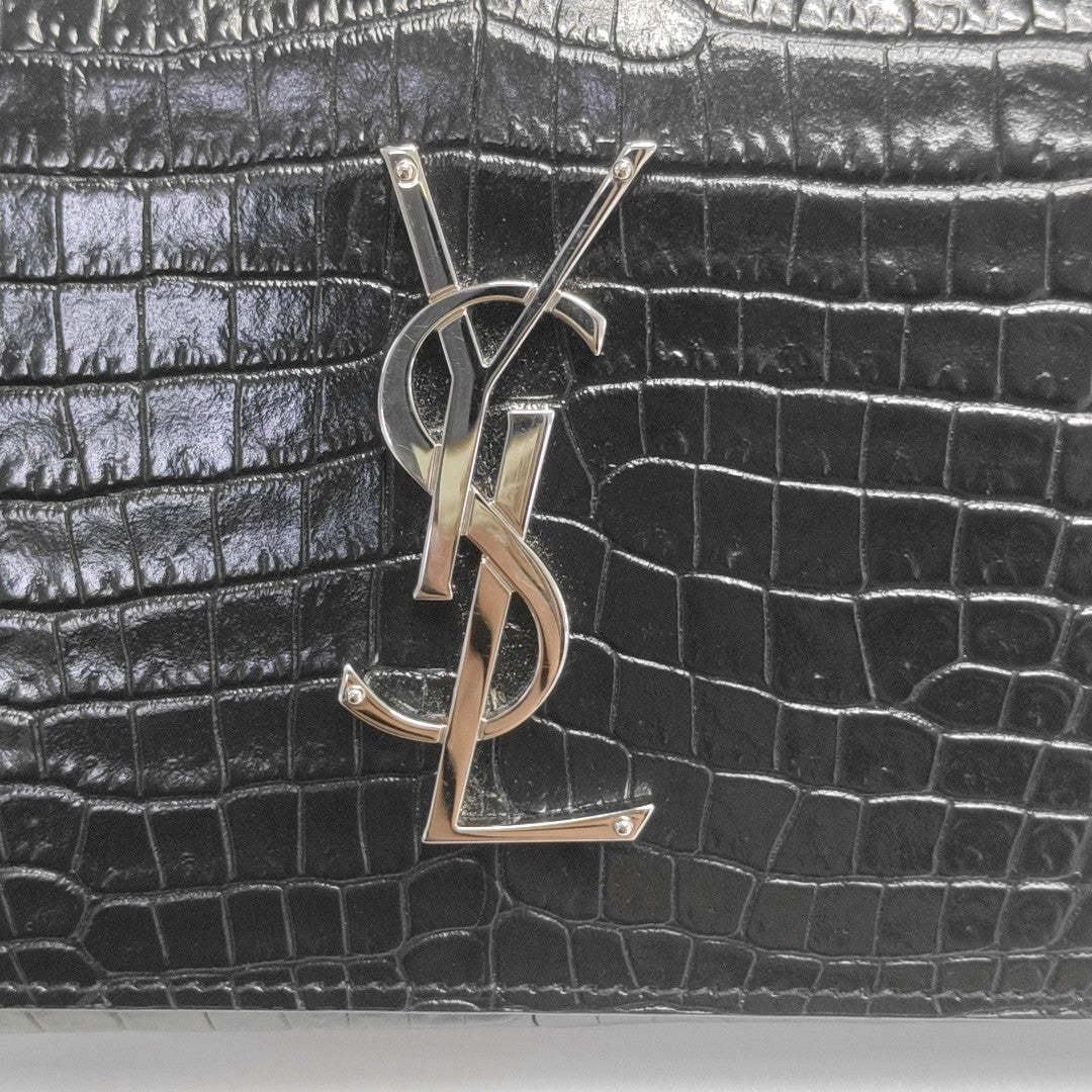 KATE WOC Calfskin Black Wallet