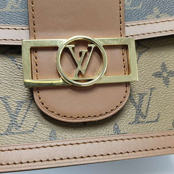 DAUPHINE MM Monogram Coated Canvas Brown