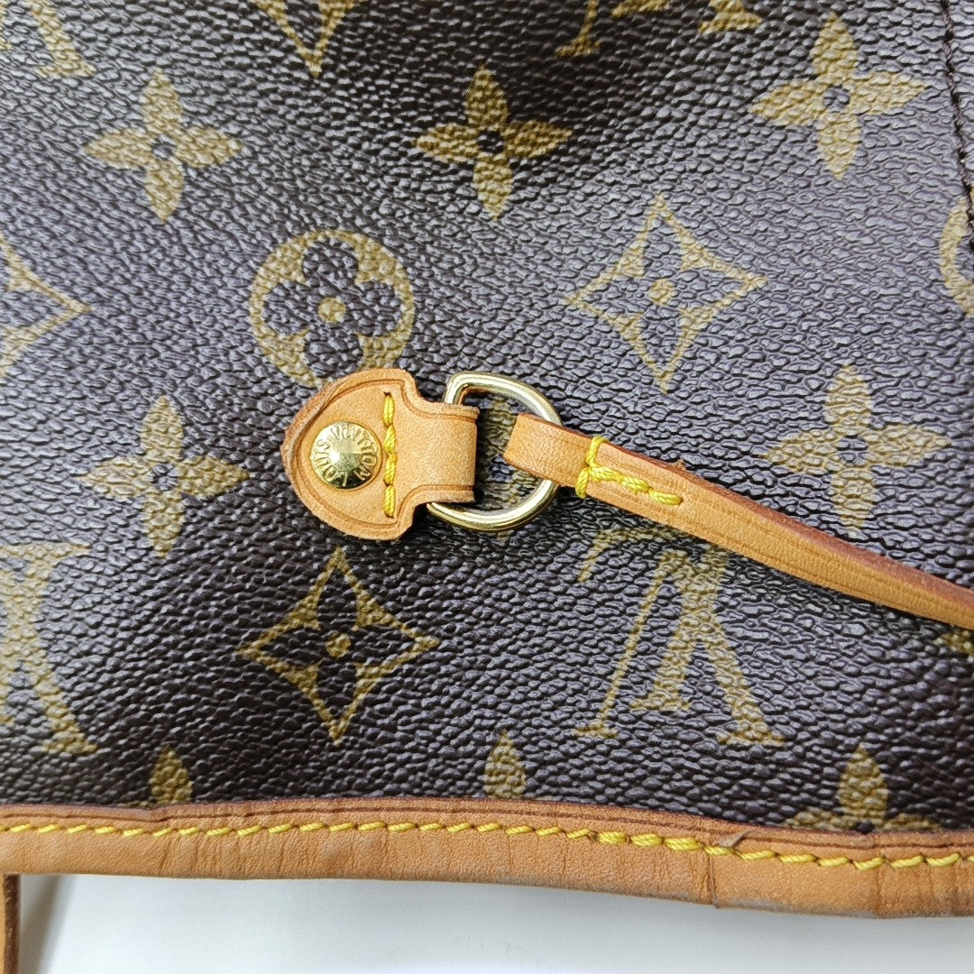 NEVERFULL MM Monogram Coated Canvas Brown