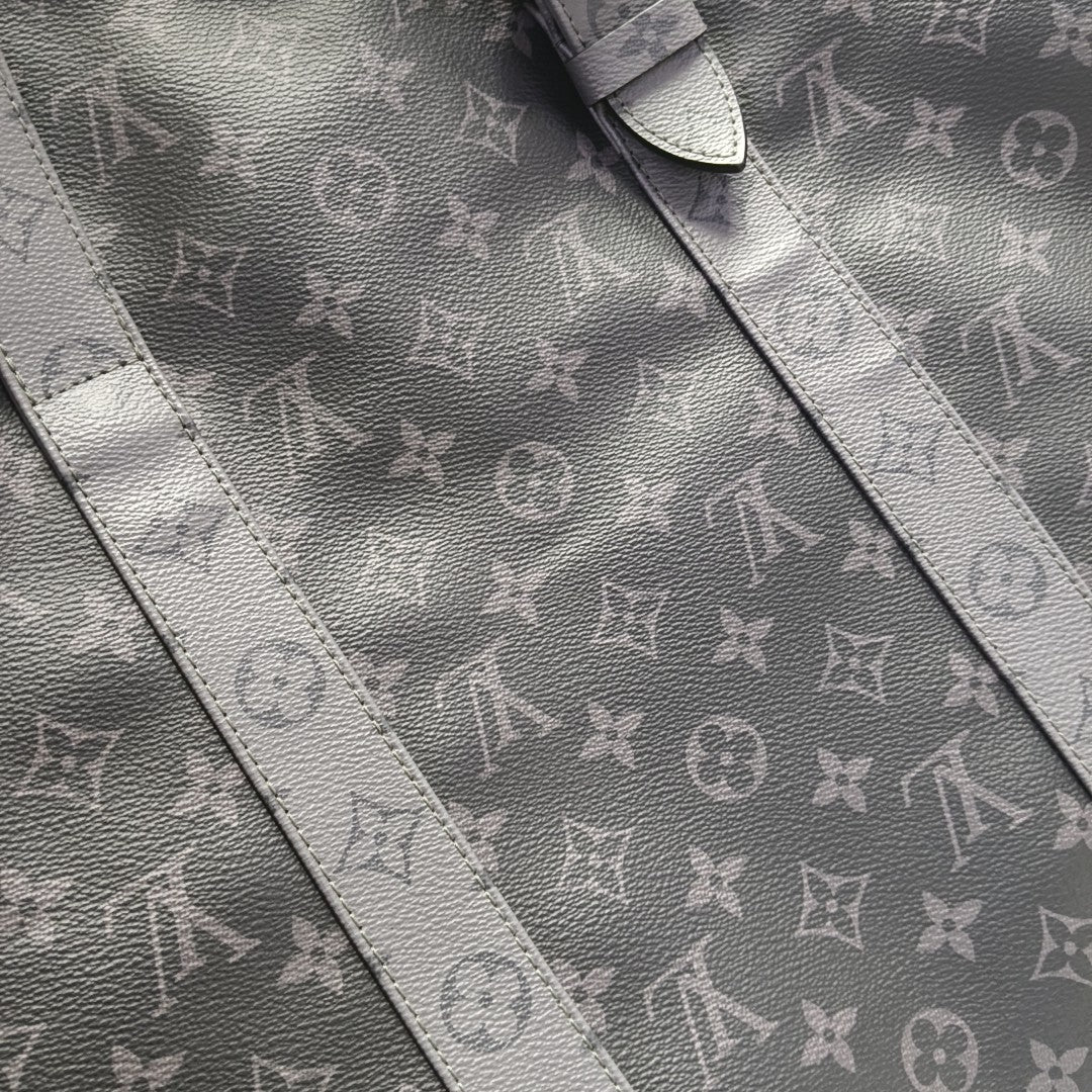 NEW CABAS ZIPPE GM Monogram Coated Canvas Gray