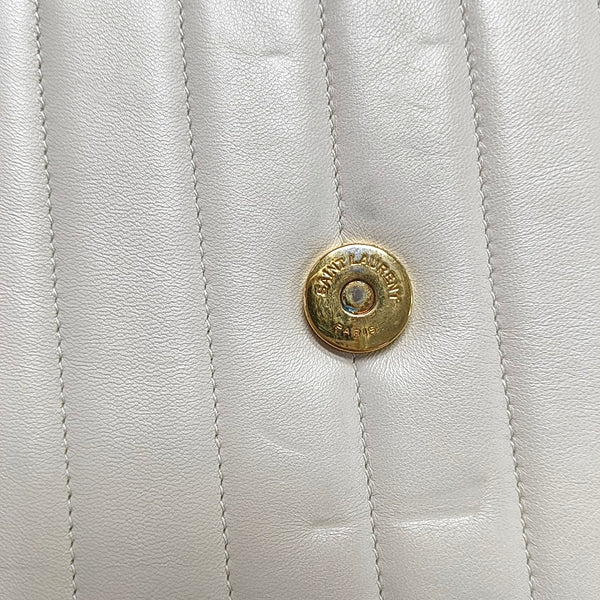 VICKY Quilted Lambskin Beige