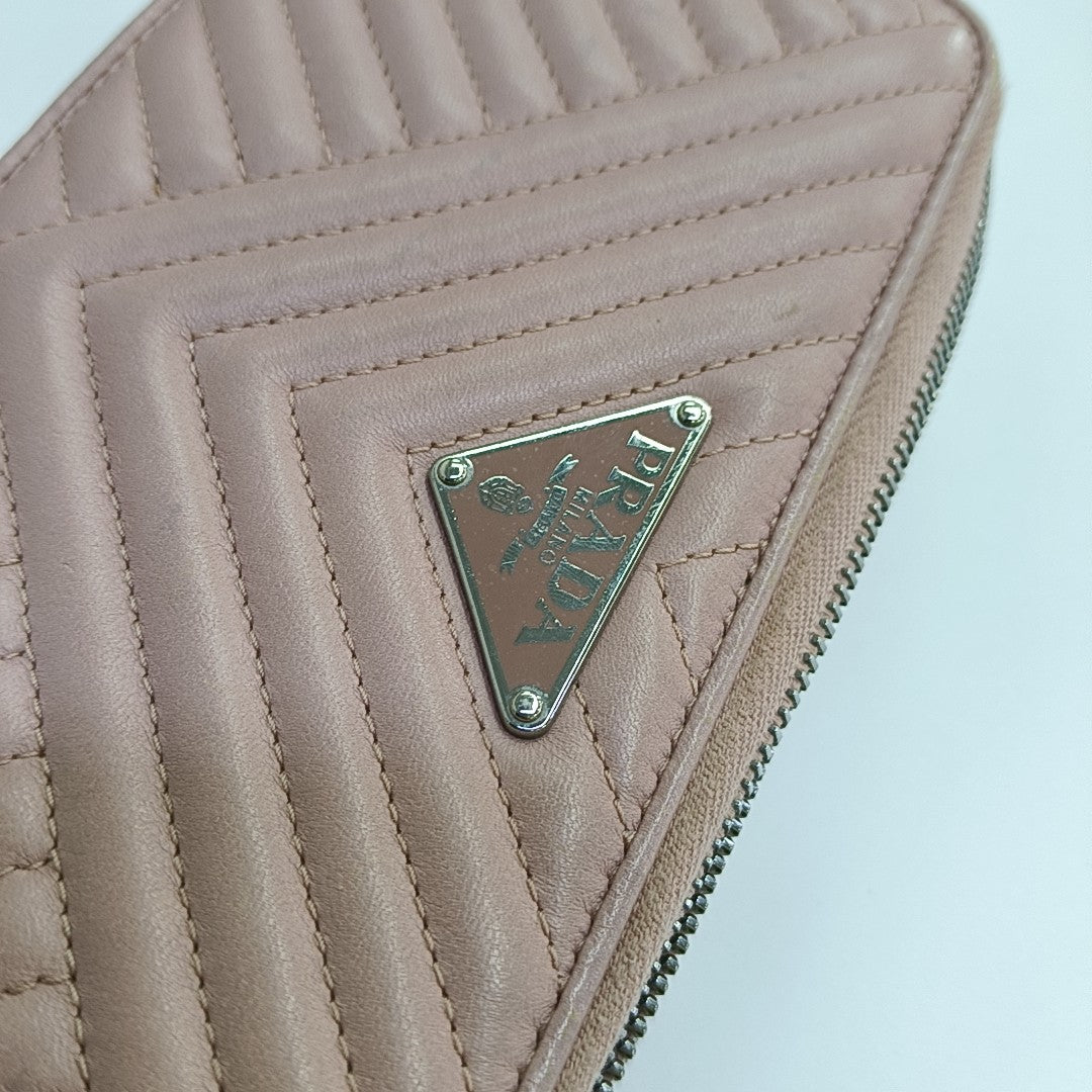 Quilted Lambskin Shoulder Bag Mini Pink