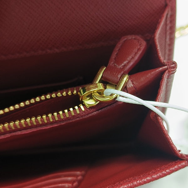 Prada Identity Saffiano Calfskin Red