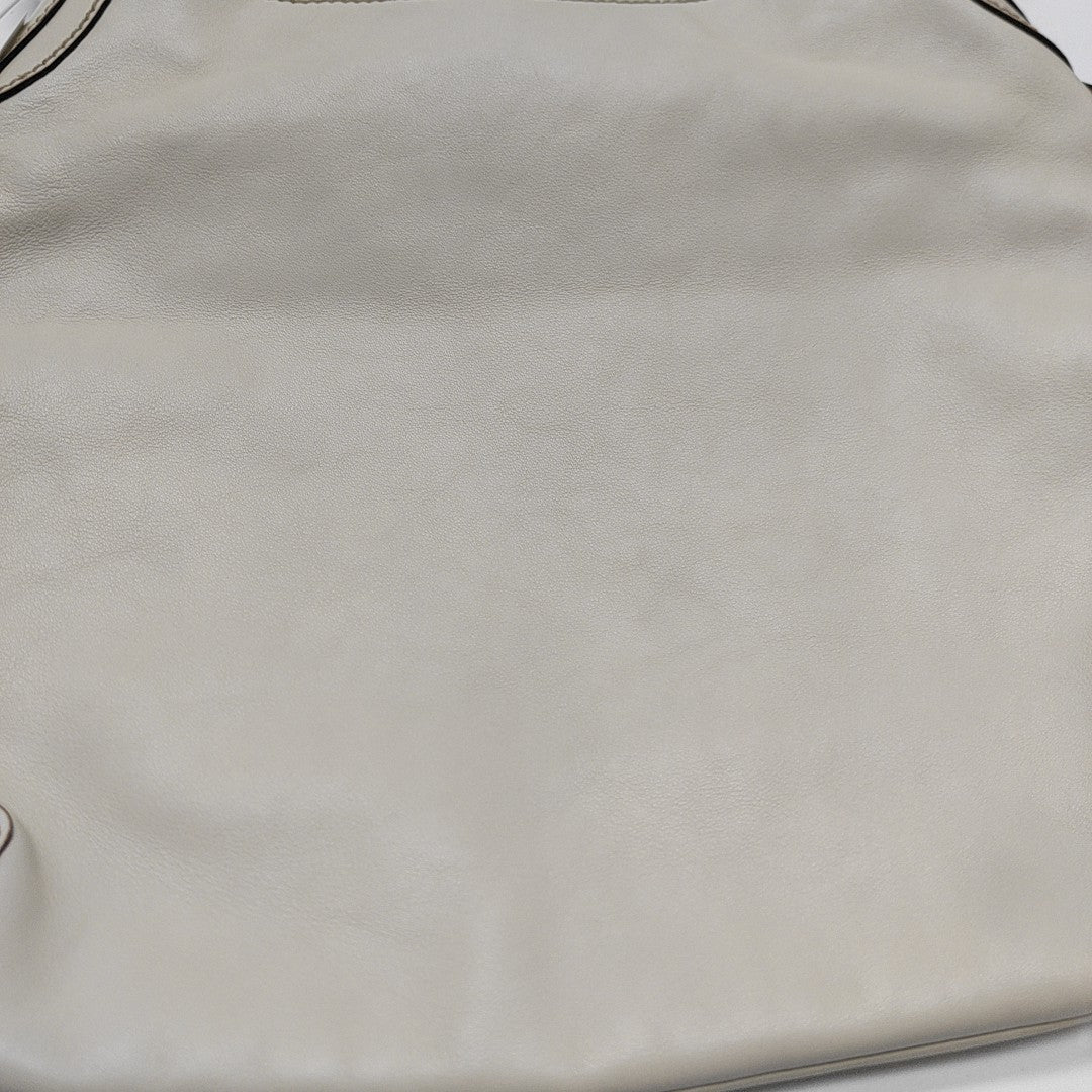 Calfskin Shoulder Bag White