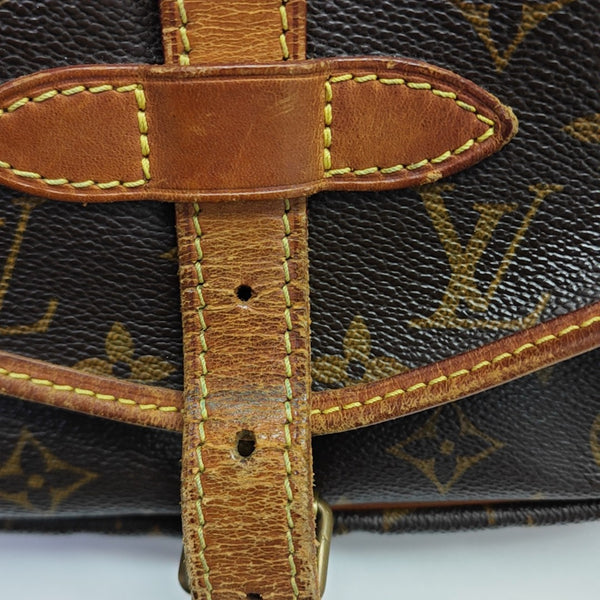 SAUMUR Monogram Coated Canvas Brown