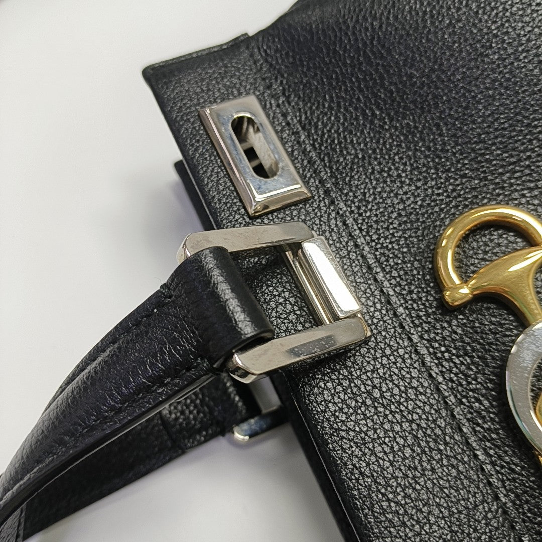 Zumi Small Calfskin Black