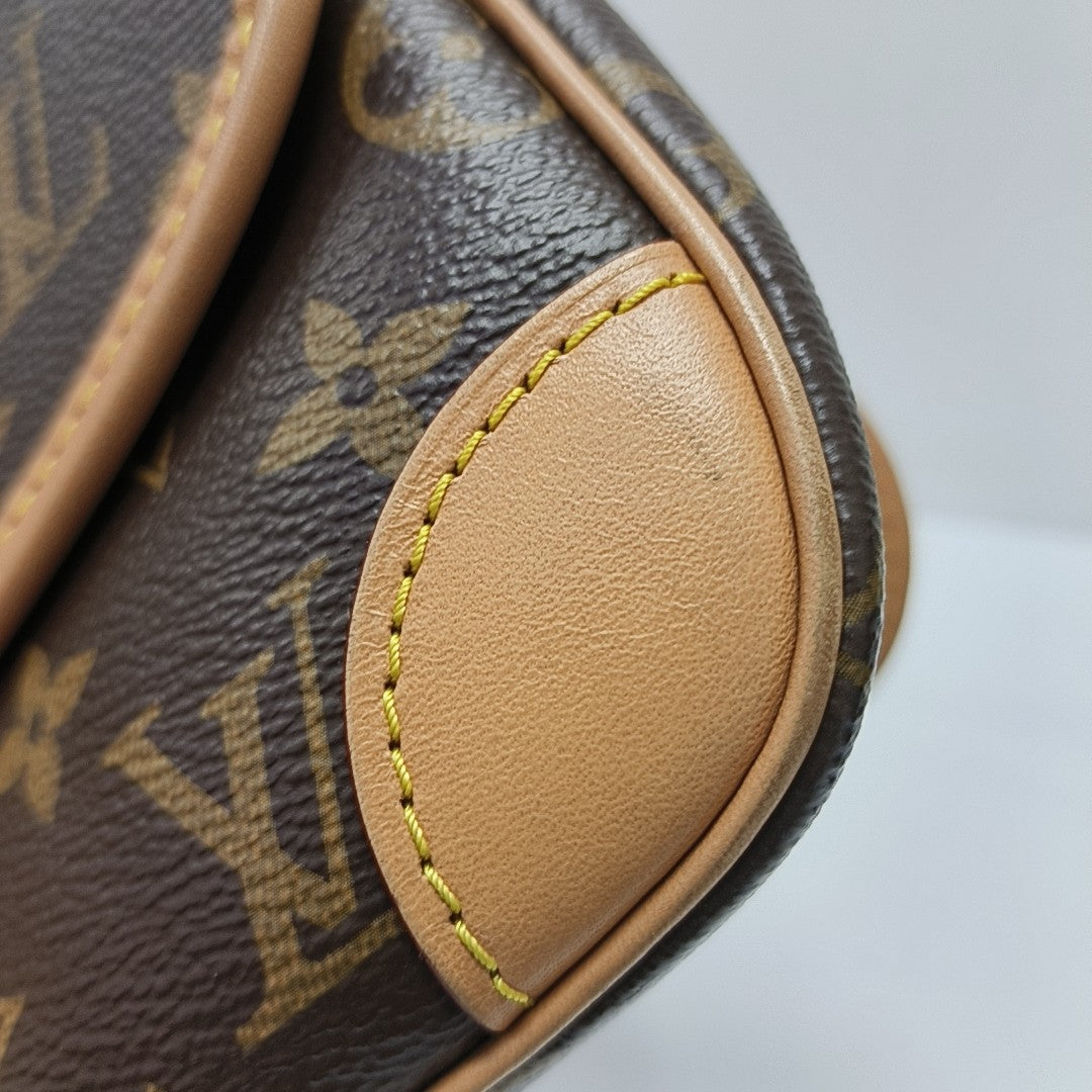 DIANE Monogram Coated Canvas Brown