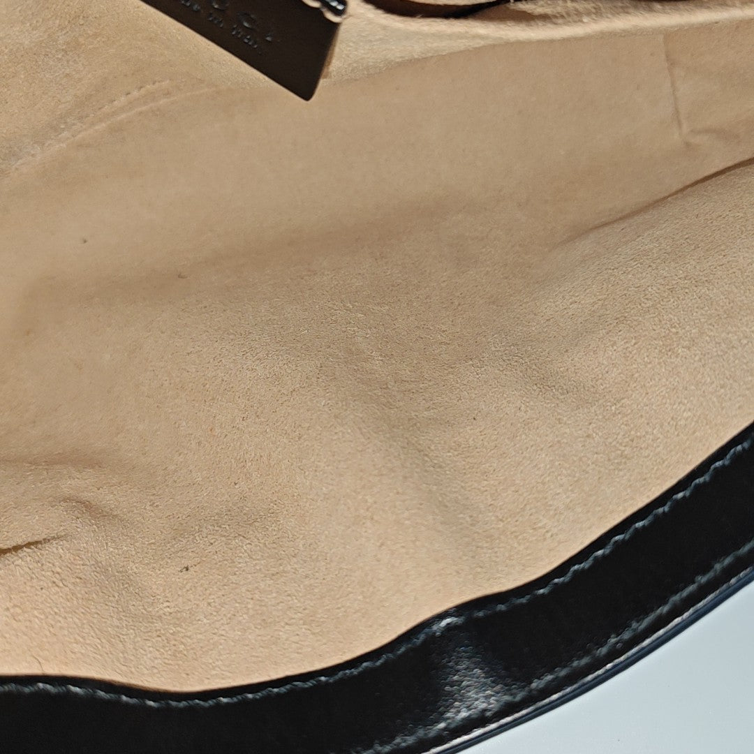 GG Marmont Small Quilted Calfskin Black