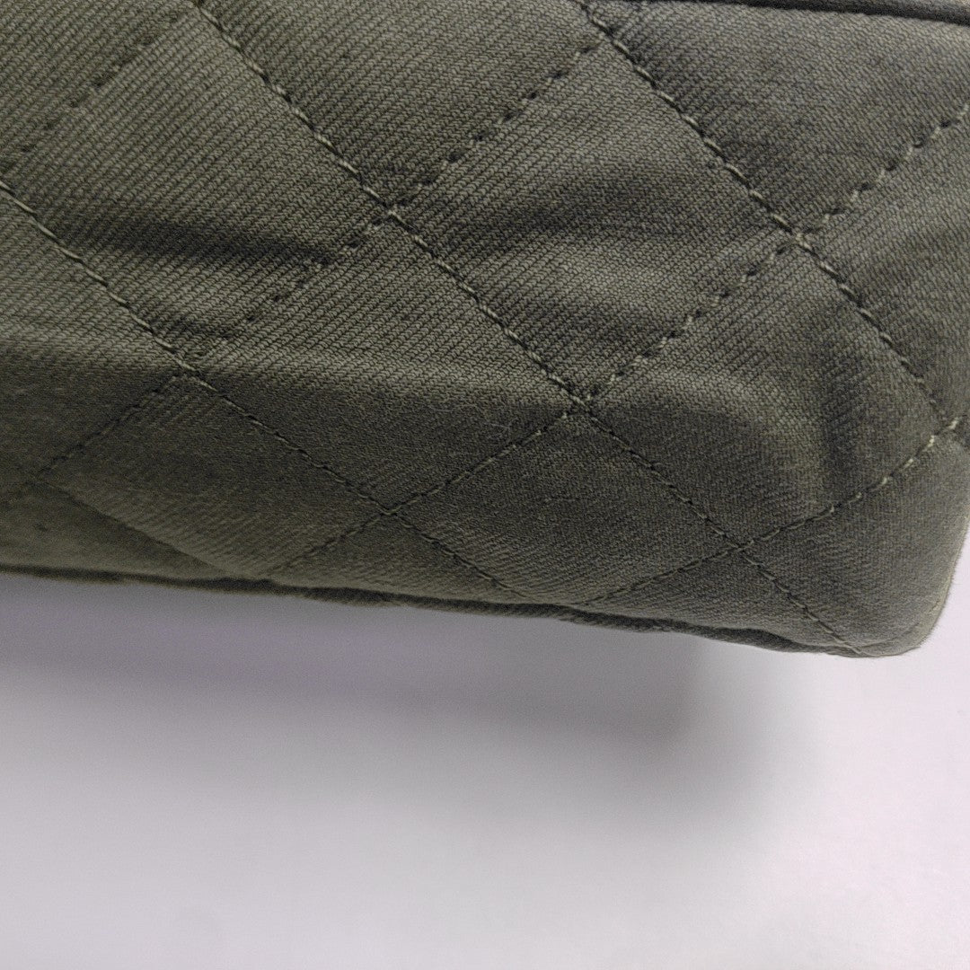 2.55 227 Quilted Canvas Green